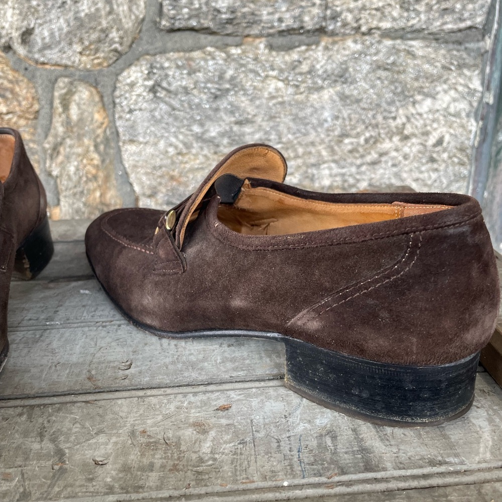 Johnston & Murphy Aristocraft Men's Brown Suede Loafers - Picture 9 of 9